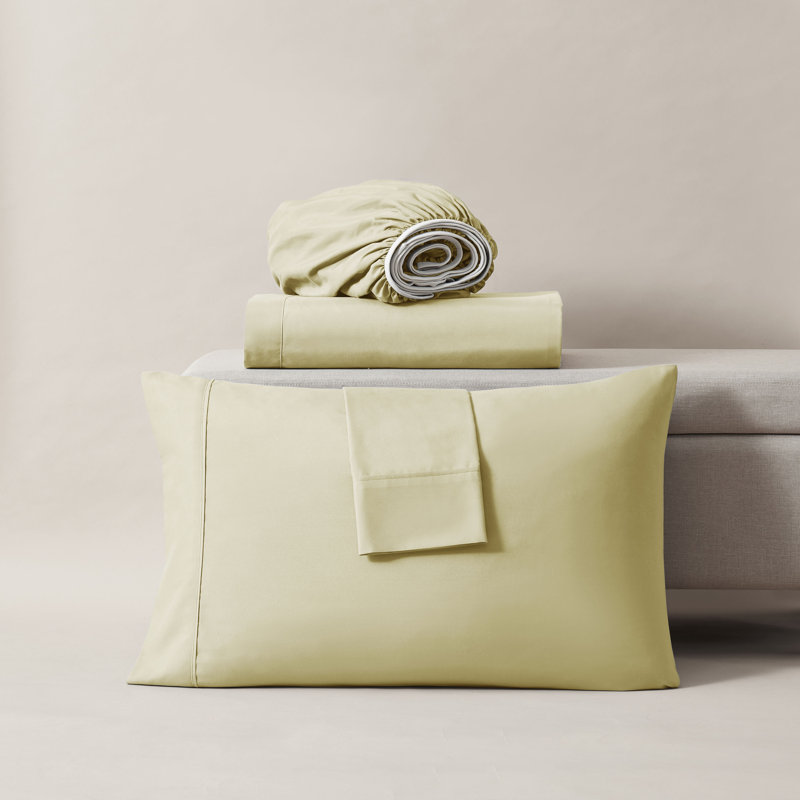 Luxury Collection Classic Smooth Thread Sheet Set, Split King, Ancient Ivory