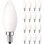 4 W (équivalent à 40 W), ampoule DEL B11, à intensité variable, blanc chaud (2 700 K) / culot candélabre
