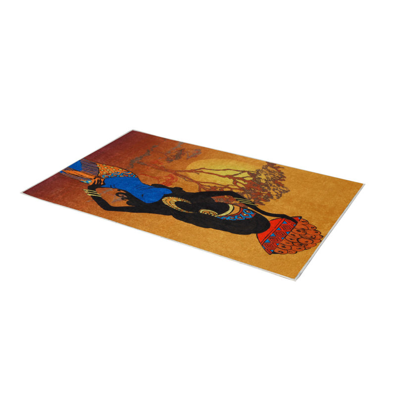 Premium Hall Carpet, 3D Digital Printed, 39.4 x 59.1 Inches | 100% Polyester, Antibacterial, Non-Slip Underside | Pile Height: 0.04 Inches, Machine Washable, Ideal for Living Room & Entryway Decor