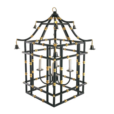 4 - Light Lantern Square / Rectangle Chandelier