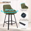 Tabouret de comptoir pivotant de 25,6 po Alonsa-130960774