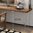 Brown+Clear Rectangular Solid Wood+Acrylic desk-2066081159-2066081178
