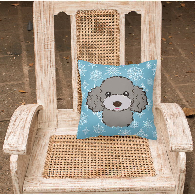  Coussin Snowflake, Gris