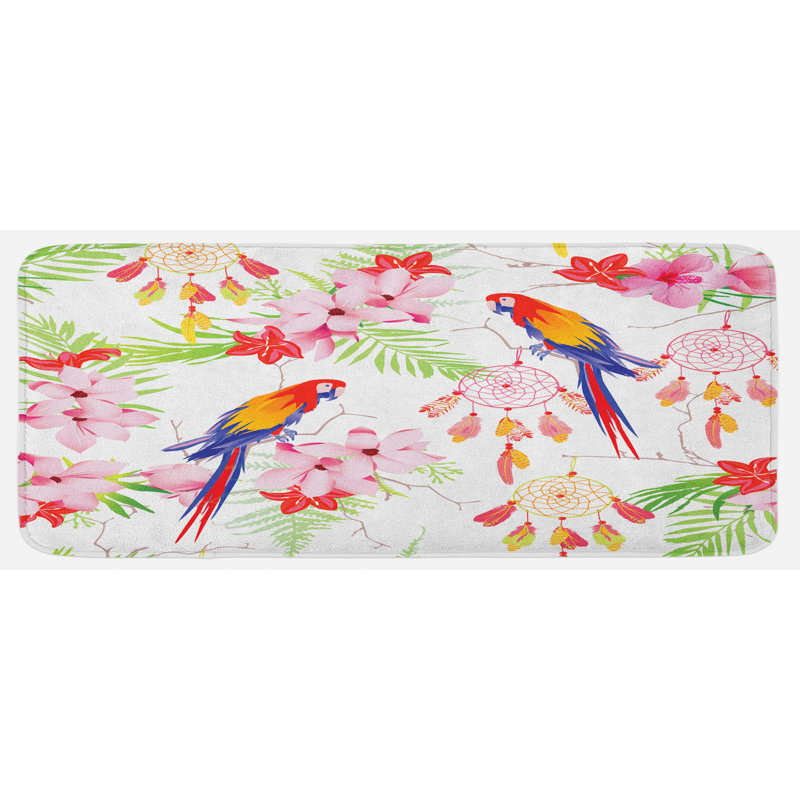 Tapis de cuisine perroquet
