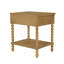 Table de chevet de conception traditionnelle avec pieds tournés