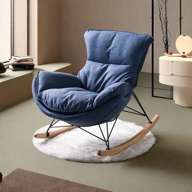 Belle chaise berçante Nordic Leisure, Bleu