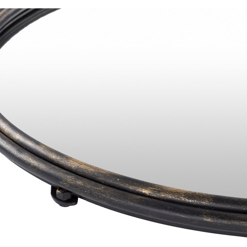 Hyson Engineered Wood Flat Wall Mirror