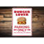 Enseigne en aluminium Burger Lover-2022204698