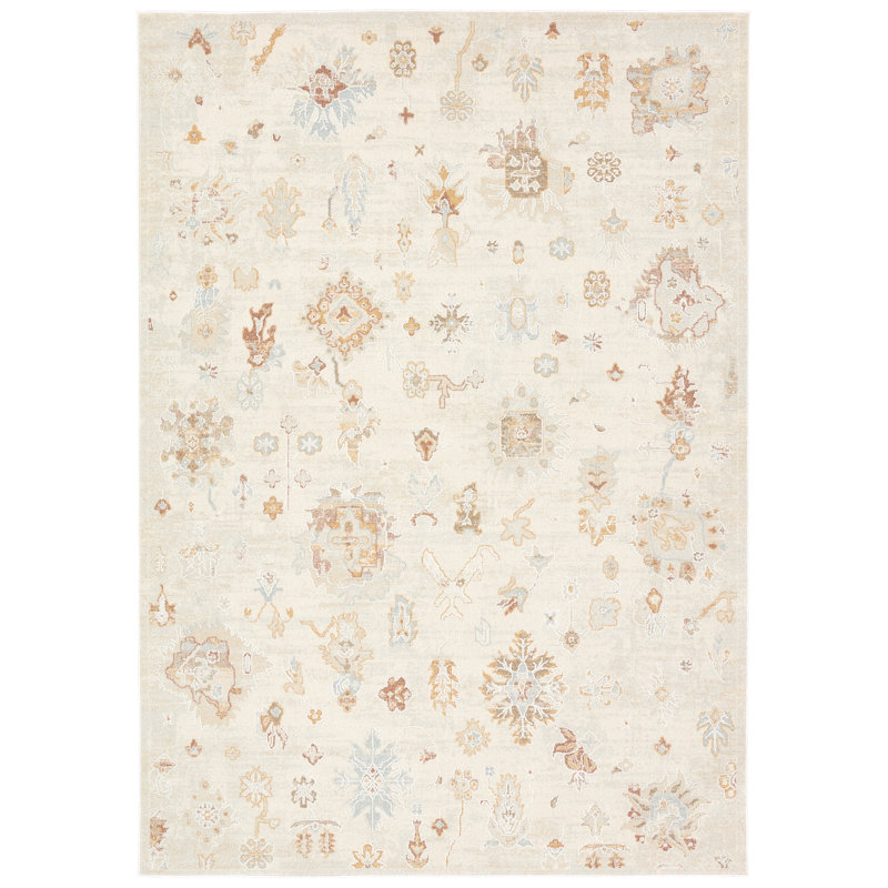 Tapis oriental blanc Bungalow Bungalow, Rectangle 6 pi x 9 pi