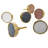 6 Piece Oversized 1 1/2" Diameter Cylindrical Knob Set