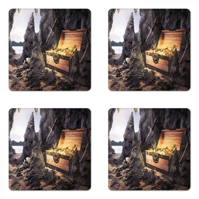 Square 4 Piece Coaster Set
