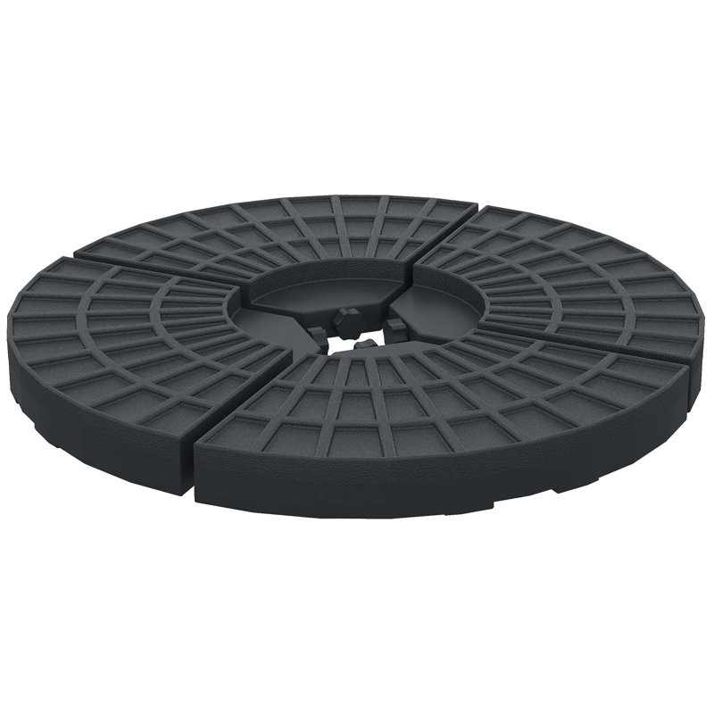 Ensemble de base de parasol d'extérieur polyvalent pour un soutien stable et une utilisation à long terme