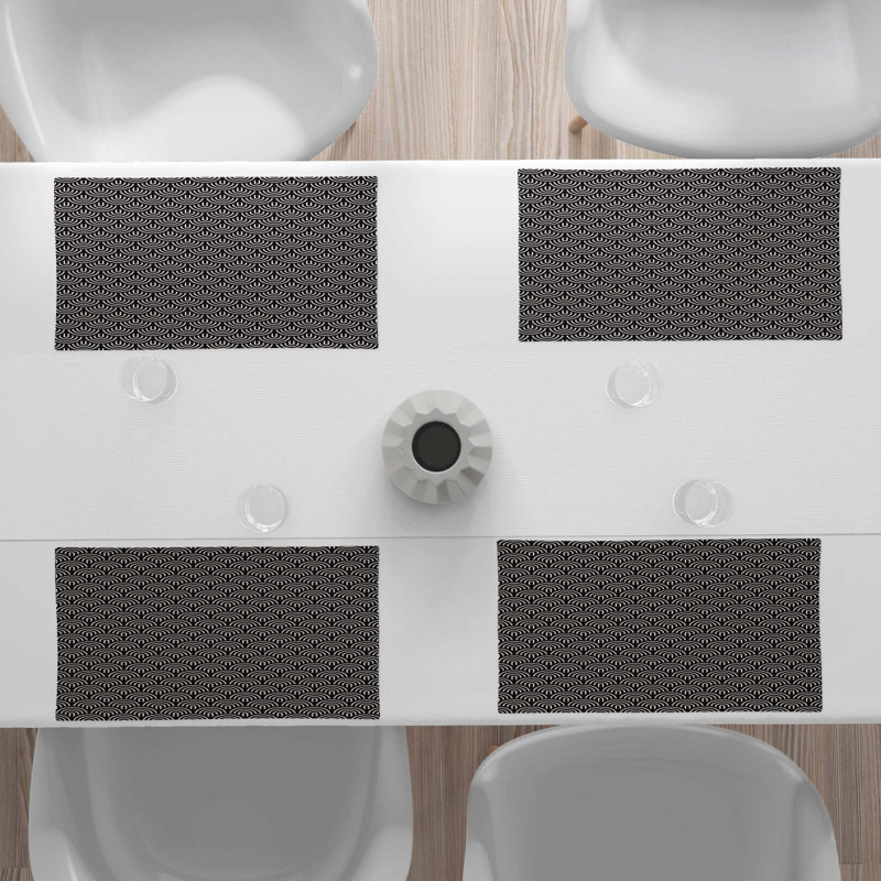 Polyester Geometric Rectangle Placemat