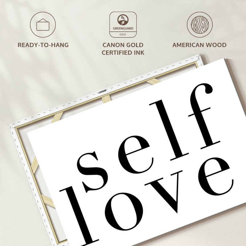 Tergel Self Love Lettering, 20" H x 30" W
