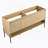 Bathroom Freestanding Storage Vanity without Top Sink