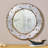 Mango Wood  / Aluminium Fitted  Round Mirror