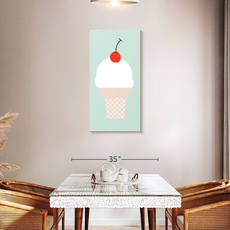Cornet de glace I, H 42 po x l 21 po