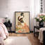 Geisha, préparation de thé, œuvre d'art Ukiyo-e, élégantes photos de personnages japonais, impression sur toile encadrée-123634335-123634339
