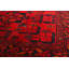 Tapis unique en laine noué à la main style Esari des années 2010 de 4 pi 1 po x 6 pi 3 po rouge Quantisha