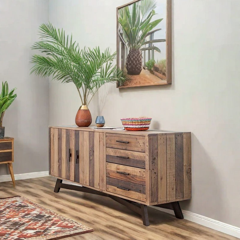 Multifunctional Solid Wood Accent Cabinet