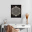 Impression sur toile noir et blanc Mandala-1381979271