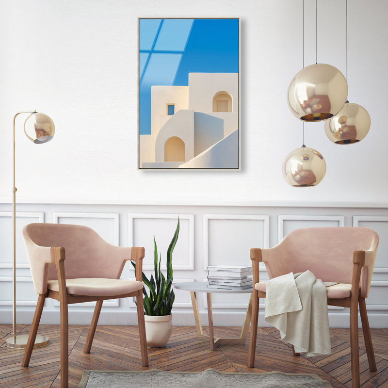 Island Minimalism Print by Oliver Gal, 31"H x 21"W, Silver Floater Frame