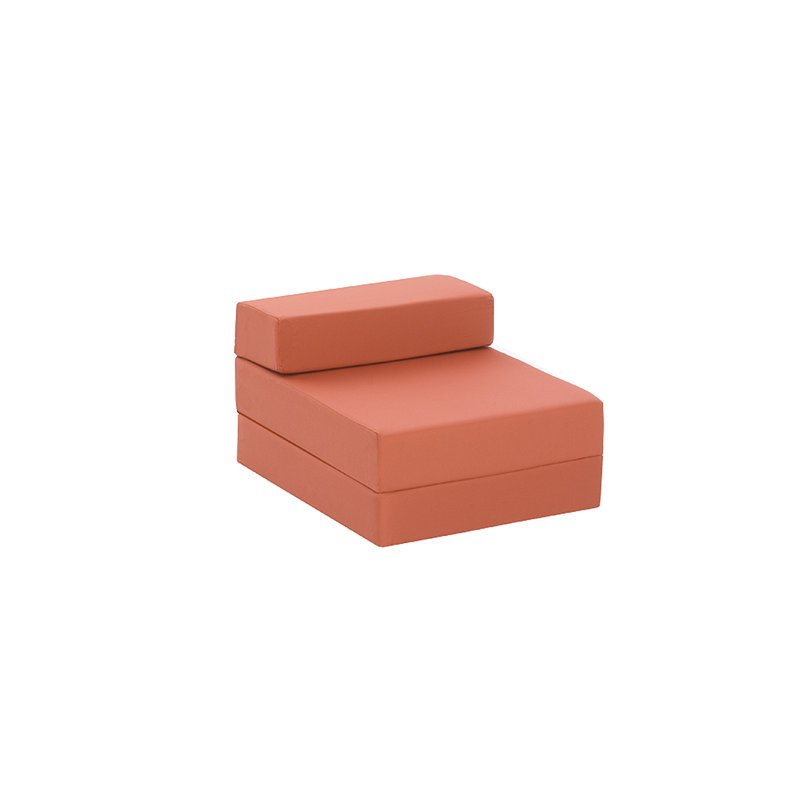 Vanhoose Upholstered Accent Chair, Terracotta, 38cm H x 55cm W x 71cm D