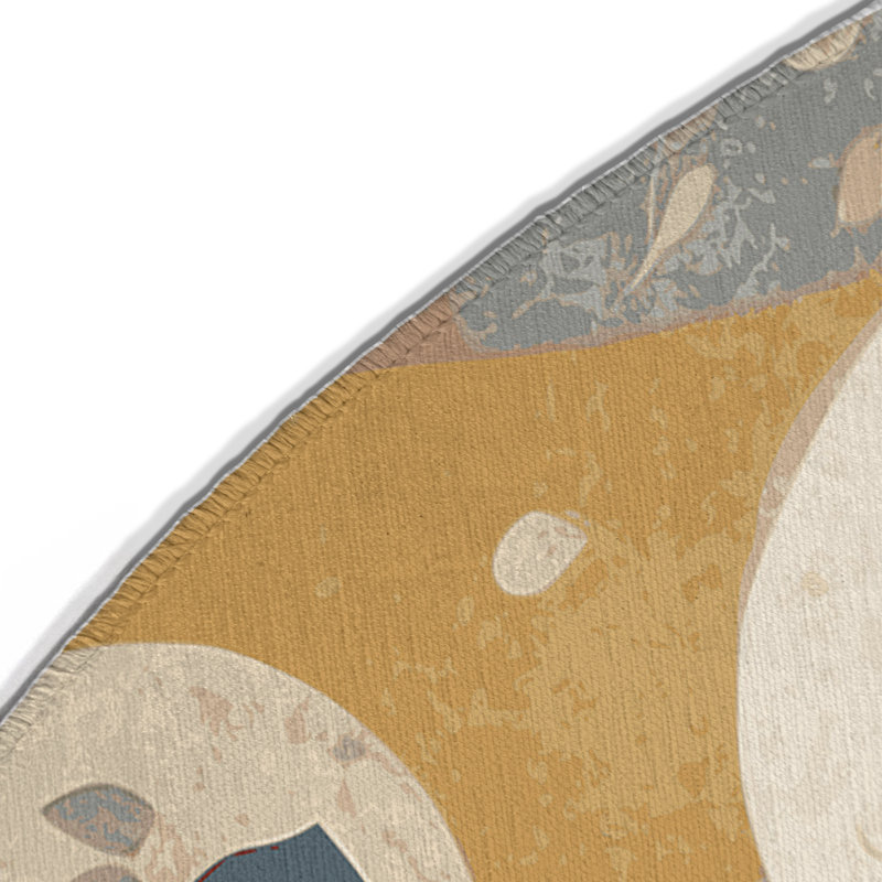 Zesty Ripple Indoor And Outdoor Area Rug, Round 5'