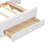 Full Size Daybed With Storage Shelves – Versatile Bed With Drawers, Trundle, Charging Station & LED Light, White - Ideal For Any Room-1366341342