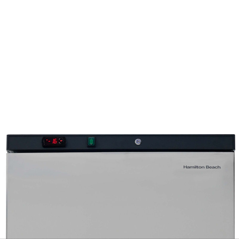 Hamilton Pi. Congélateur vertical, congélateur de 538 litres avec serrure, acier inoxydable