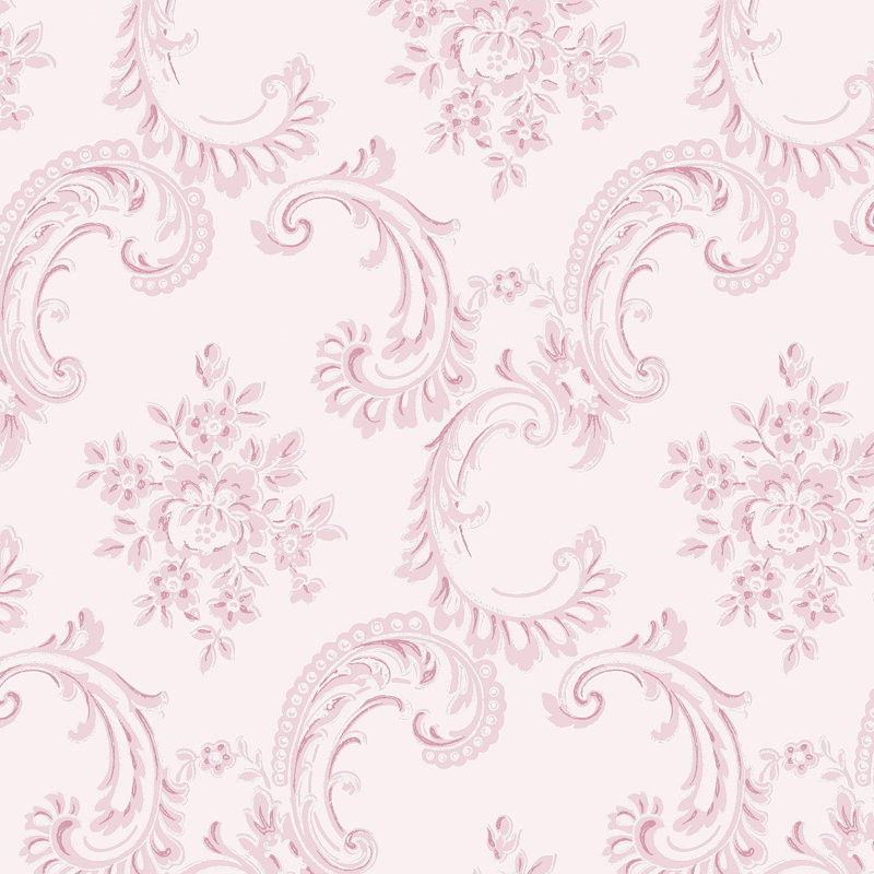 Rachel Ashwell Boudoir Beauty Pink Wallpaper, Pink