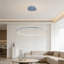 Luminaire suspendu moderne à DEL intégré, lustre rond à intensité variable à hauteur réglable pour îlot de cuisine, salle à manger et salon