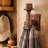 Wall Mounted Candle Holder, Iron Fist Torch Sconce, 8 Inch Brown