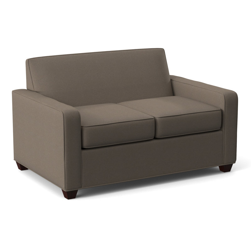 Avery Loveseat Sofa, Ridgecrest Putty, Empire Mahogany