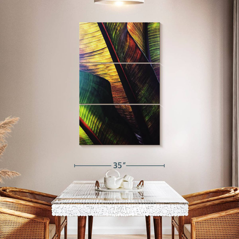 Feuilles de palmier Harnek Vibrant, H 50 po x l 32 po