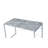 Faux Concrete & Silver Finish Writing Desk-1434765311