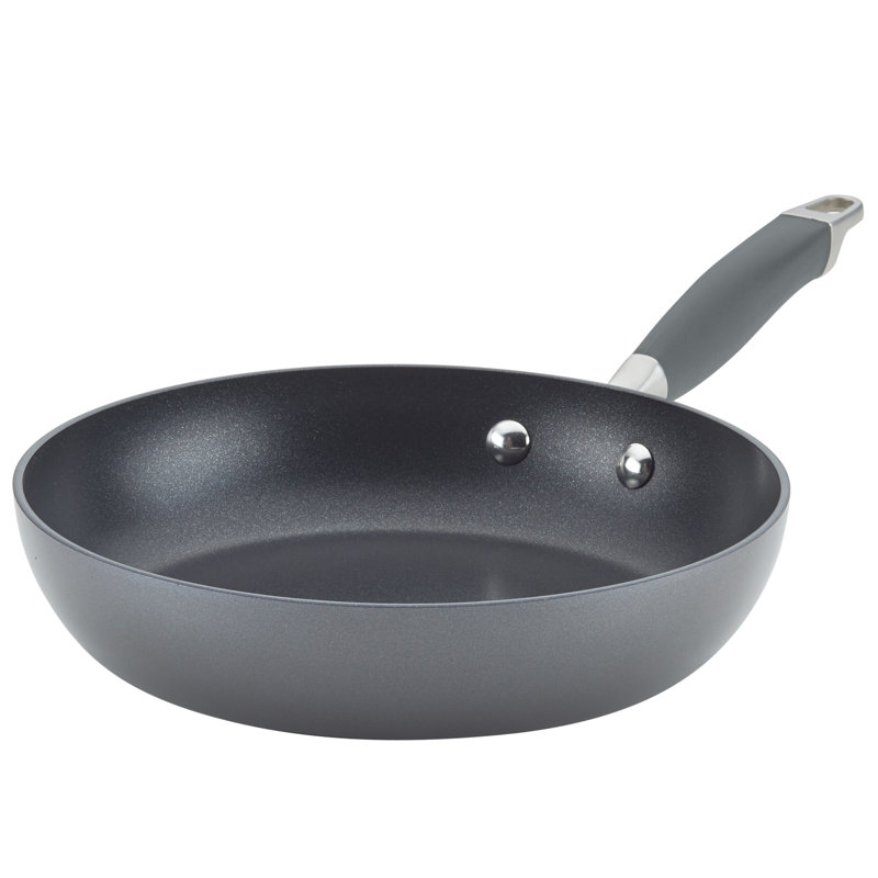 Anolon Advanced Home Hard Anodized Nonstick Cookware Set, Includes 3 -Quart Sauteuse With Lid And 9.5-Inch Frying Pan, 3 Piece - Moonstone