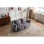 Upholstered 42.65 " Faux Fur Loveseat