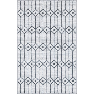 Tapis ivoire / gris Rowena