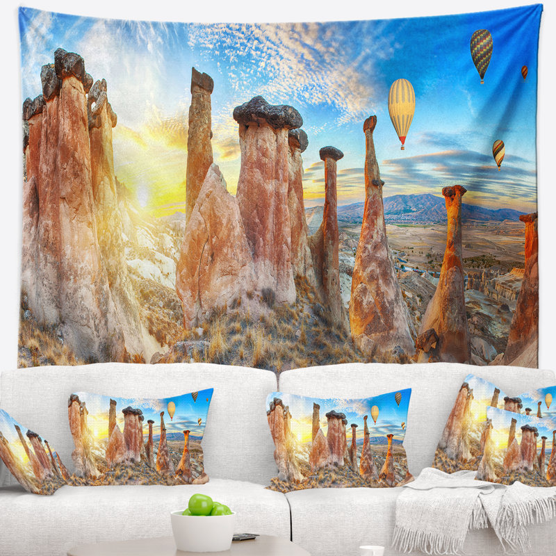 Tapisserie aux champignons Landscape, H 32 po x l 39 po