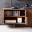 Meuble télé en bois massif de style Wabi-sabi-1527405570