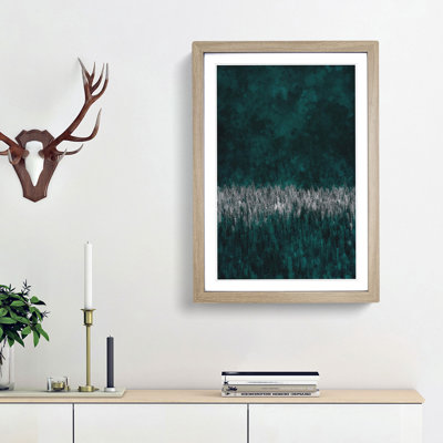 Sunlight upon a Pine Tree Forest - Picture Frame Graphic Art Print