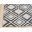 Tapis contemporain gris à motif géométrique en laine noué à la main 5x8-127334779