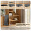 Banc de rangement avec repose-pieds 30 po