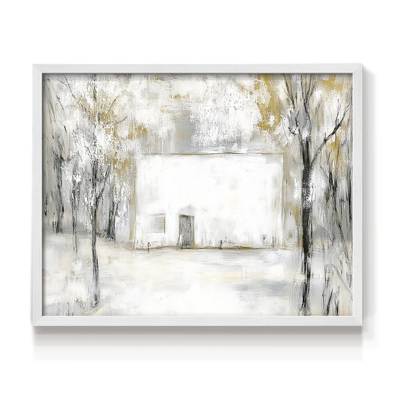 Chirstmas Art-CCLXXII -Framed Print - Restickable, H 8 po x l 10 po, Blanc
