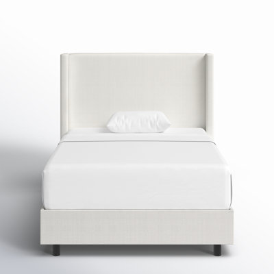 Hanson Upholstered Wingback Bed