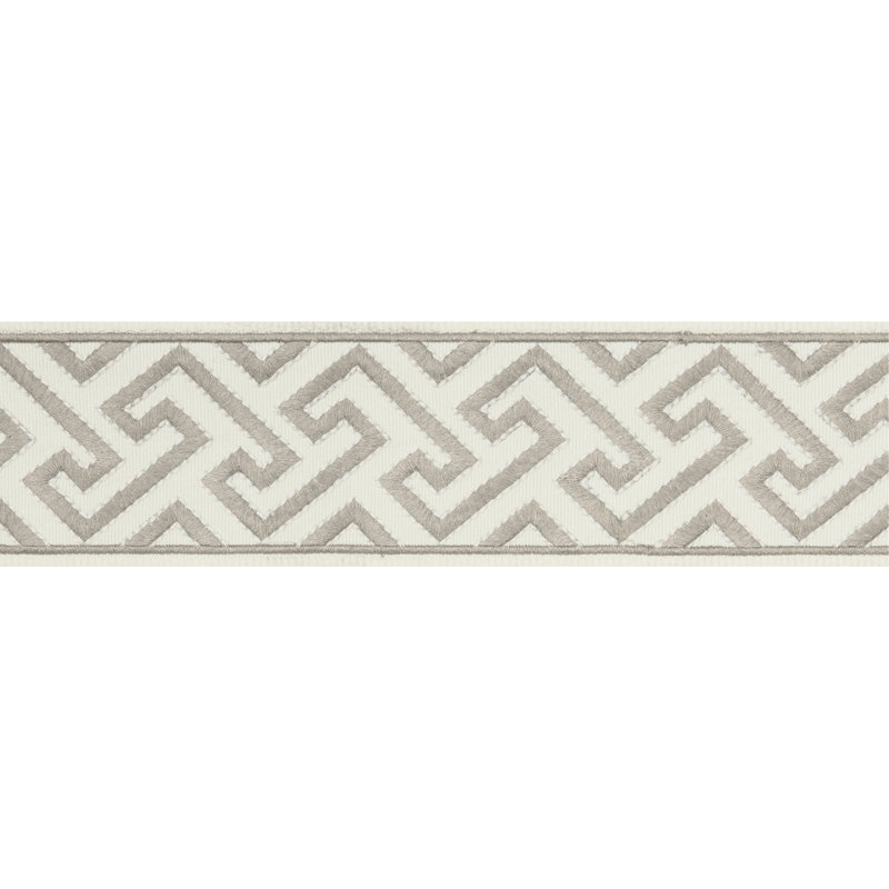Treillis Passementerie Sanchi Tape 100% Polyester Fabric, Oyster