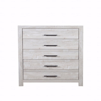5-Drawer Chest, Modern Style  Woodenen Construction