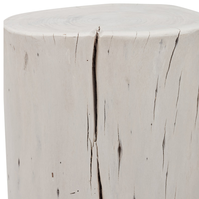 Tabouret d'appoint Brookleigh, Blanc délavé