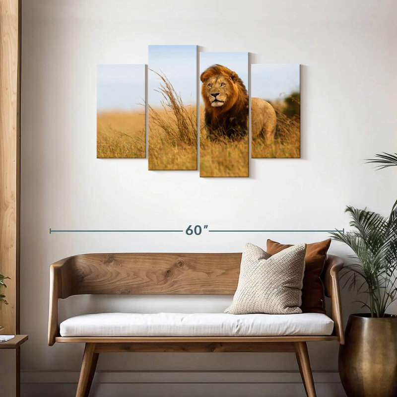 Lion safari Brampt, H 27 po x l 43 po